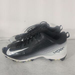 Nike BSBL Vapor Baseball Cleats Sz 9 Black White 684698-010 Fastflex